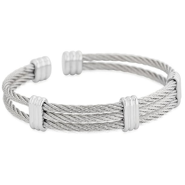 Gent's Stainless Steel Cable Bracelet Gent's Stainless Steel Cable Bracelet